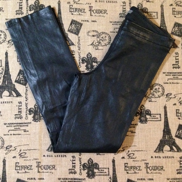 Vince Pants - Vince. Buttery Leather Stretch Pull On Pants Sz XS